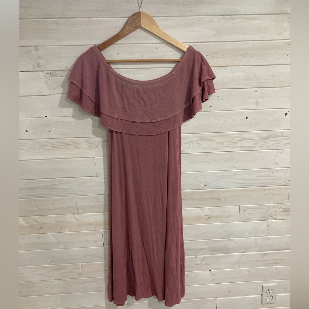 AMERICAN EAGLE tshirt dress ruffle detail size small